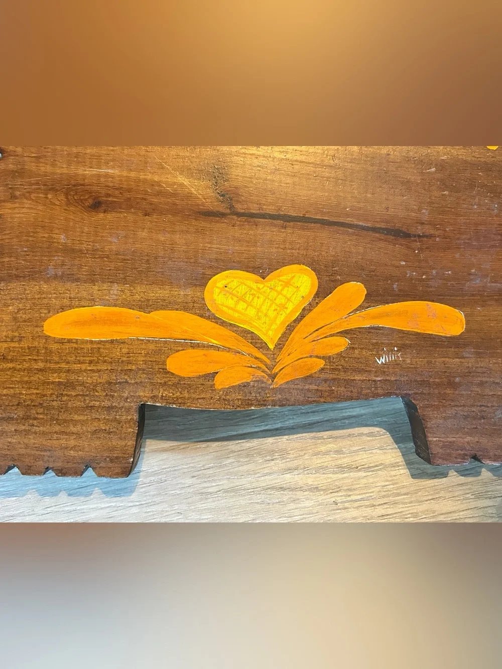 Vintage Hand Painted Wood Pig Wall Plaque Folk Art Cutting Board
